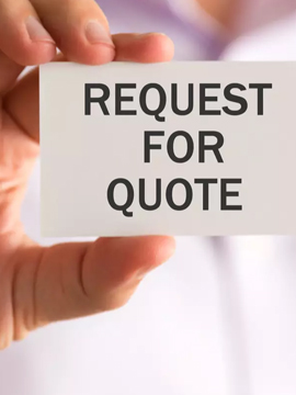 Request a local quote - ask a local company to quote on a product or service